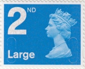 UK 2nd Class Large stamp