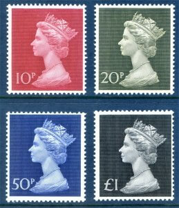 GB 1970's Machin HIgh Value (SG829-831b) Stamps